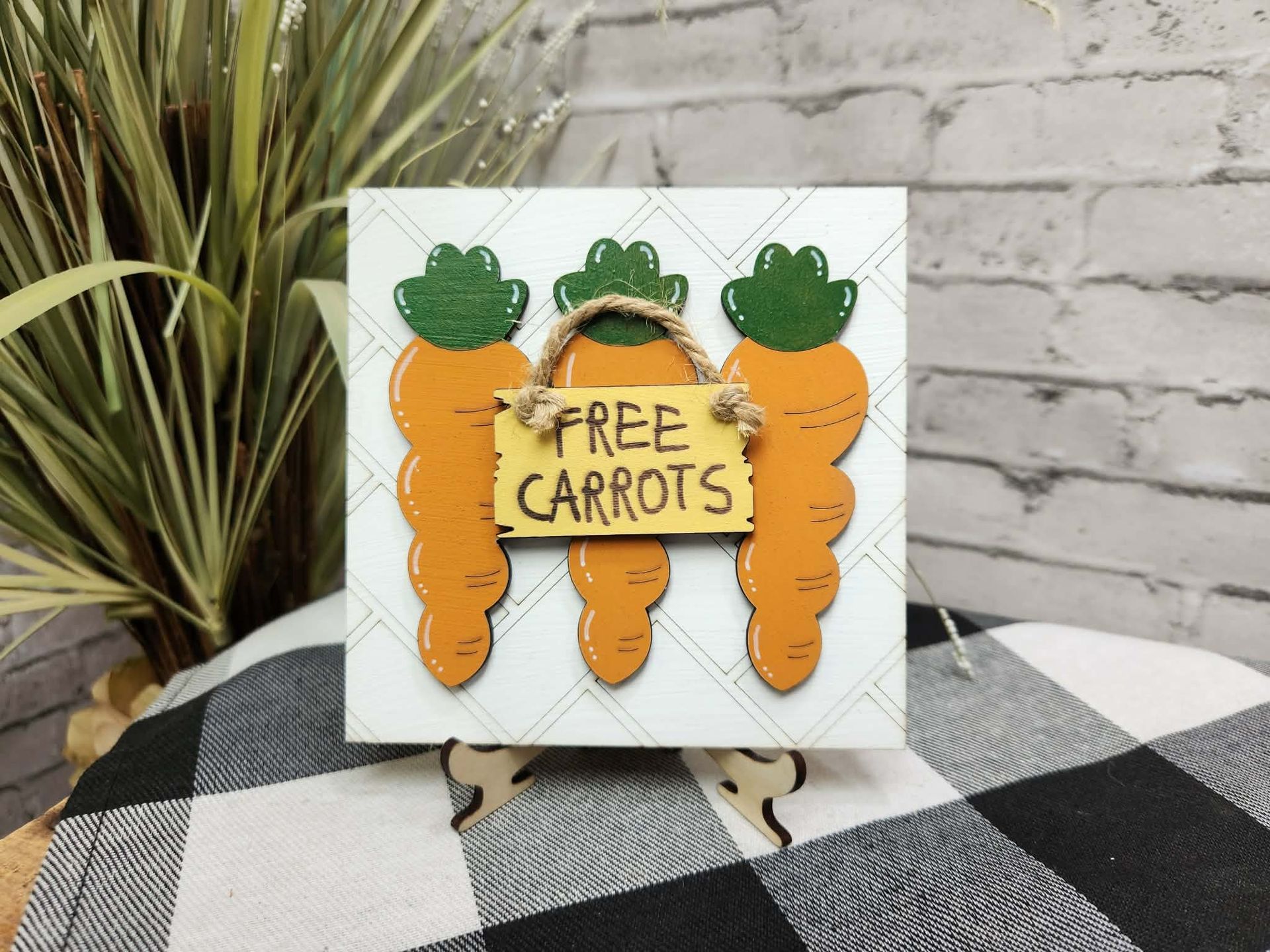 Free carrots Change Out Square, Easter decor, Easter tiered tray decor, Easter dough bowl décor