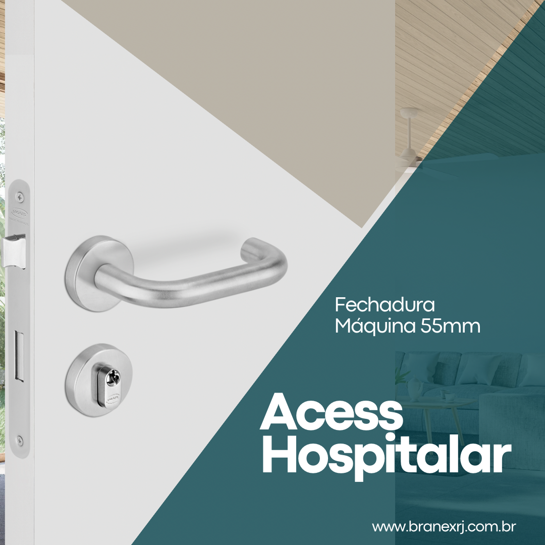 Uma imagem de uma porta com as palavras acesso hospitalar nela