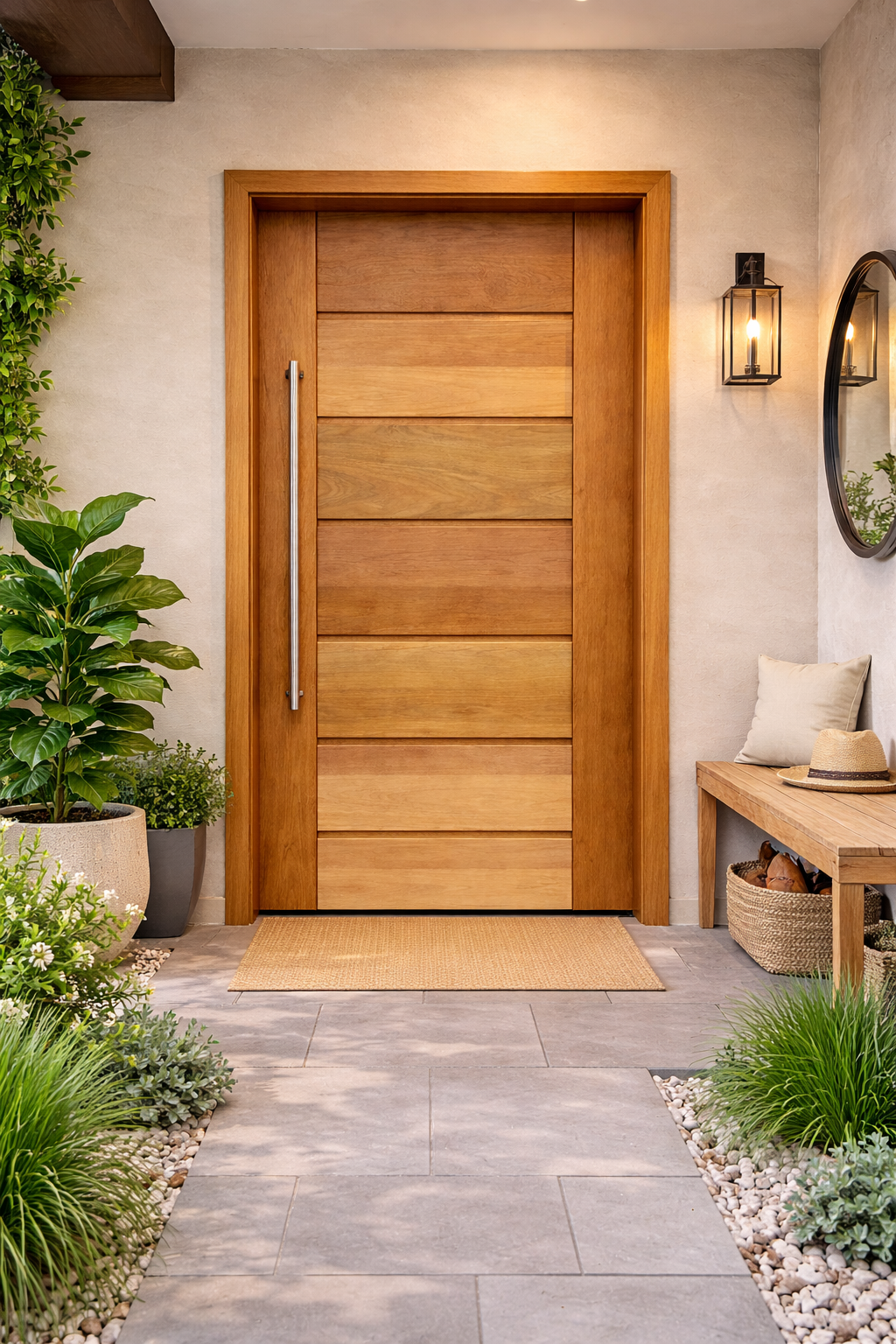 Uma foto de uma porta de madeira que diz bbb tauari