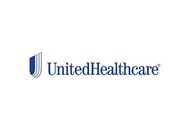 UnitedHealthcare logo: blue emblem with three vertical lines next to the text 