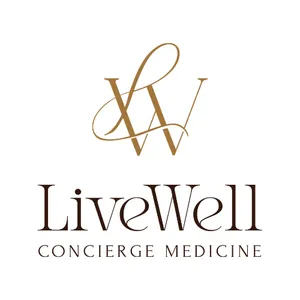 Logo for LiveWell Concierge Medicine: a cursive