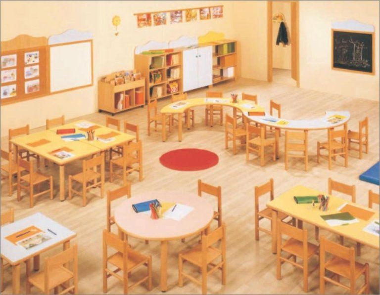 Arredamento per una scuola d'infanzia