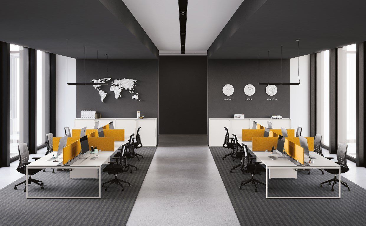 Uffici con arredamento elegante e dal design moderno