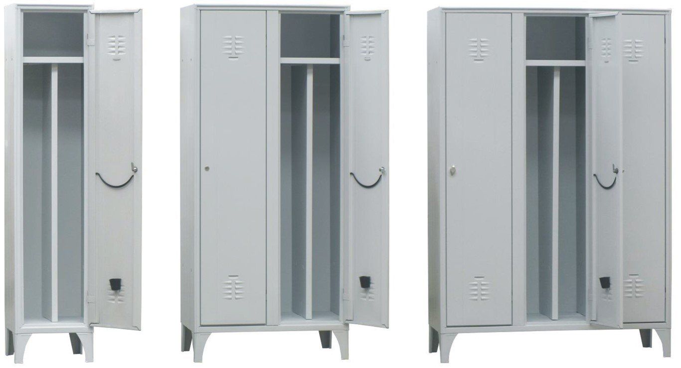 Armadi spogliatoio con tramezza sporco pulito