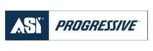 ASI Progressive logo in blue and white.
