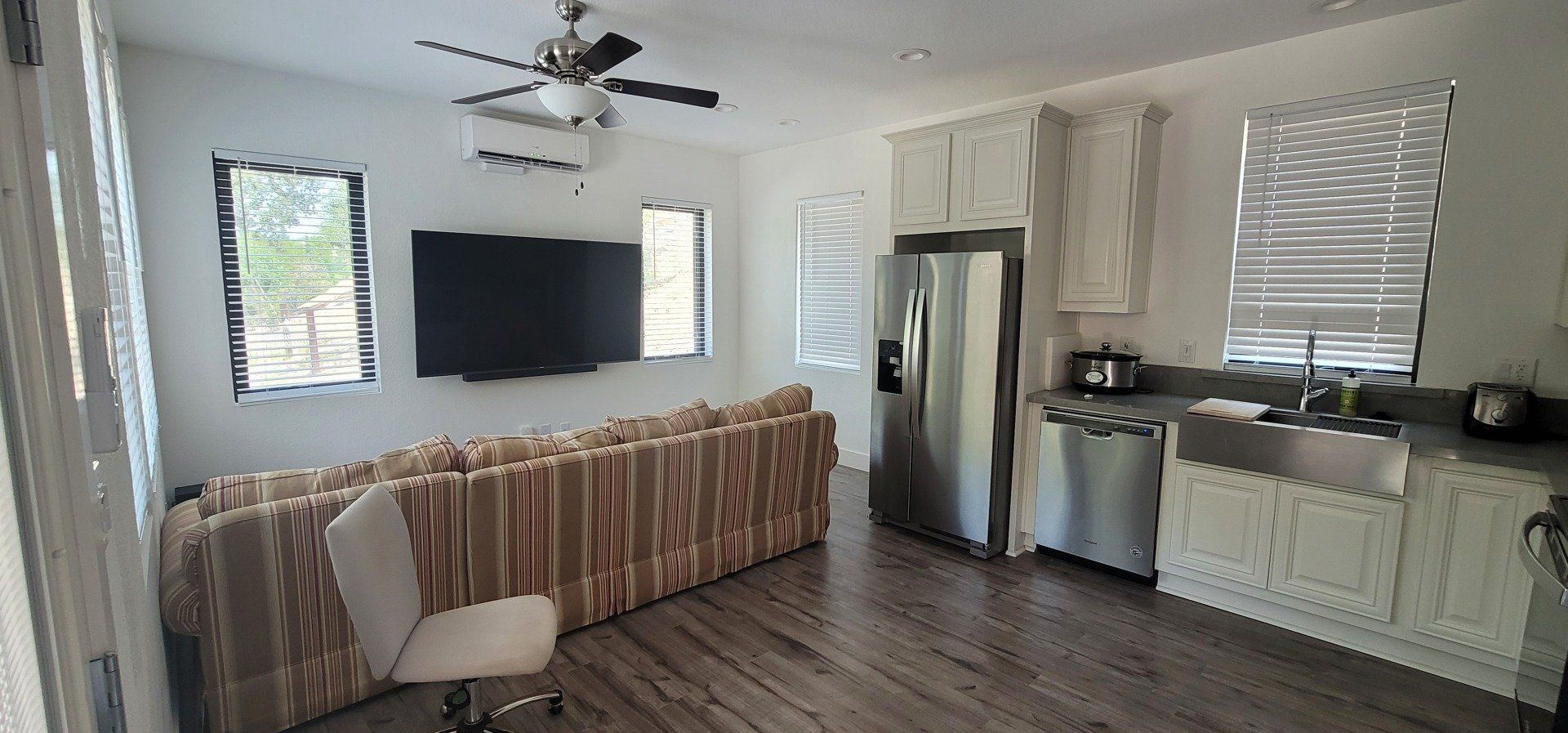 Open Living Room and Kitchen