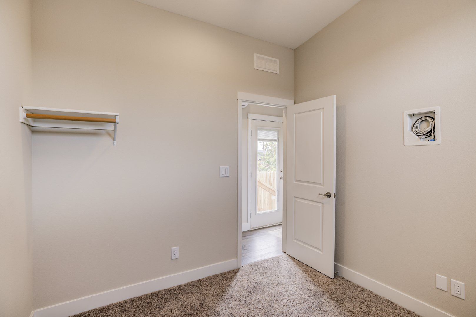 Bedroom Door and Shelf