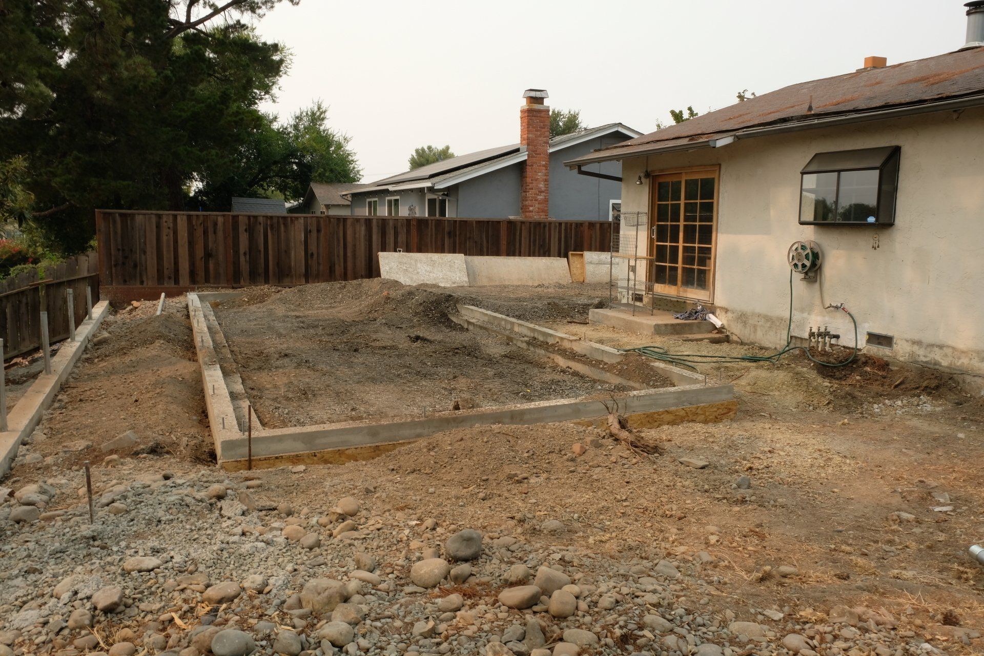 Concrete Outline of Foundation