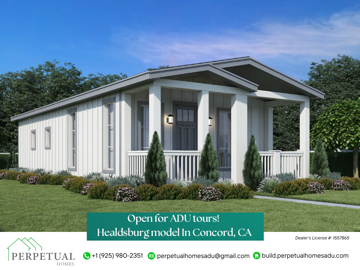Healdsburg Model in Concord CA - Perpetual Homes ADU
