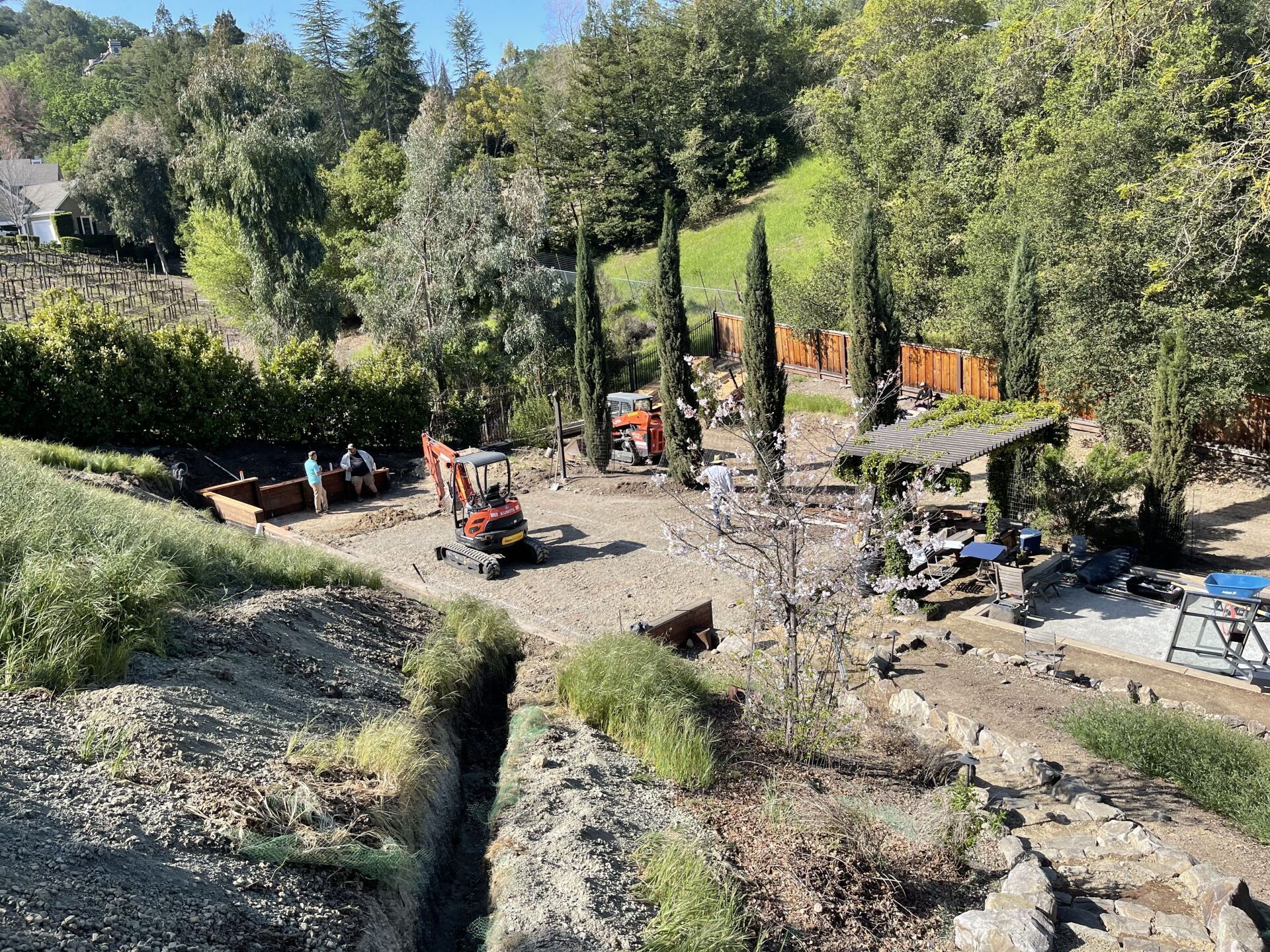 Foundation  Outline and Driveway