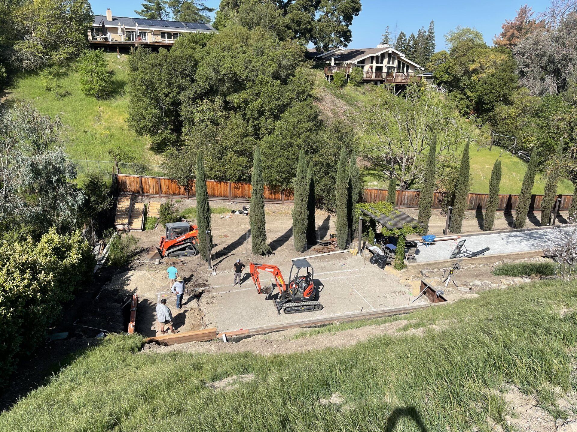 Foundation  Outline and Driveway