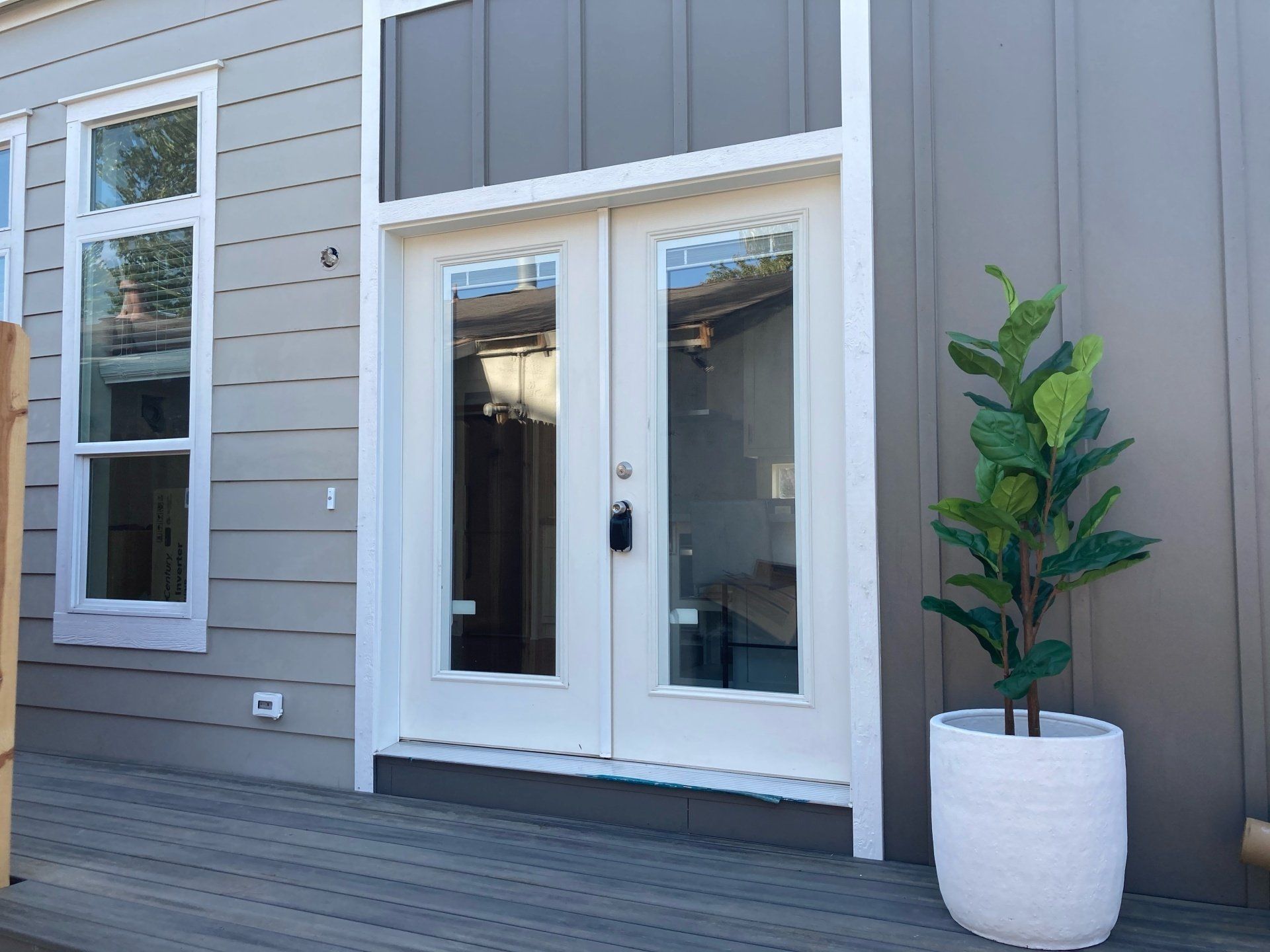 Front Doors and Deck