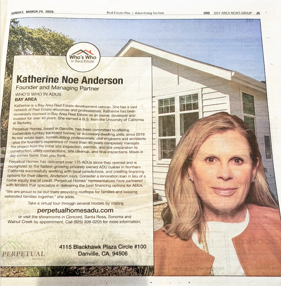 Katherine Noe Anderon, Founder and Managing Partner at Perpetual Homes ADU. Who's Who in ADUs.