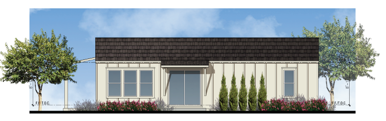 Monterey Farmhouse Front Elevation