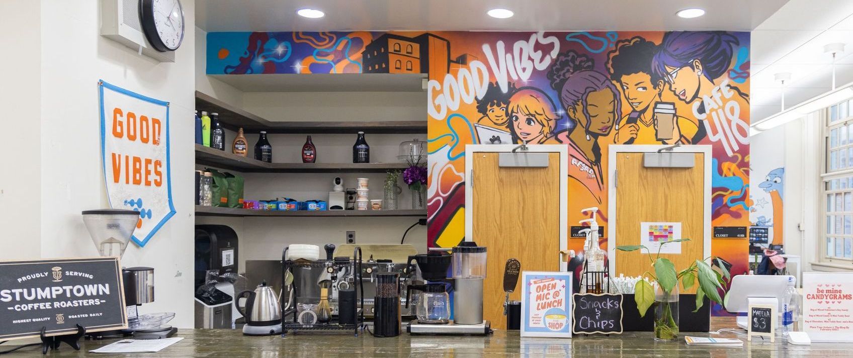 Photo of the Coffee Shop at New Design High School