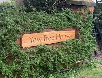 A new and contemporary natural looking house name sign made by Ingrained Culture