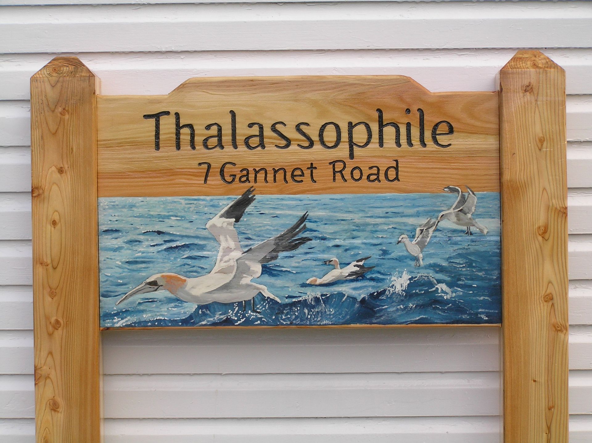 Hand painted and personalised house name sign by Ingrained Culture