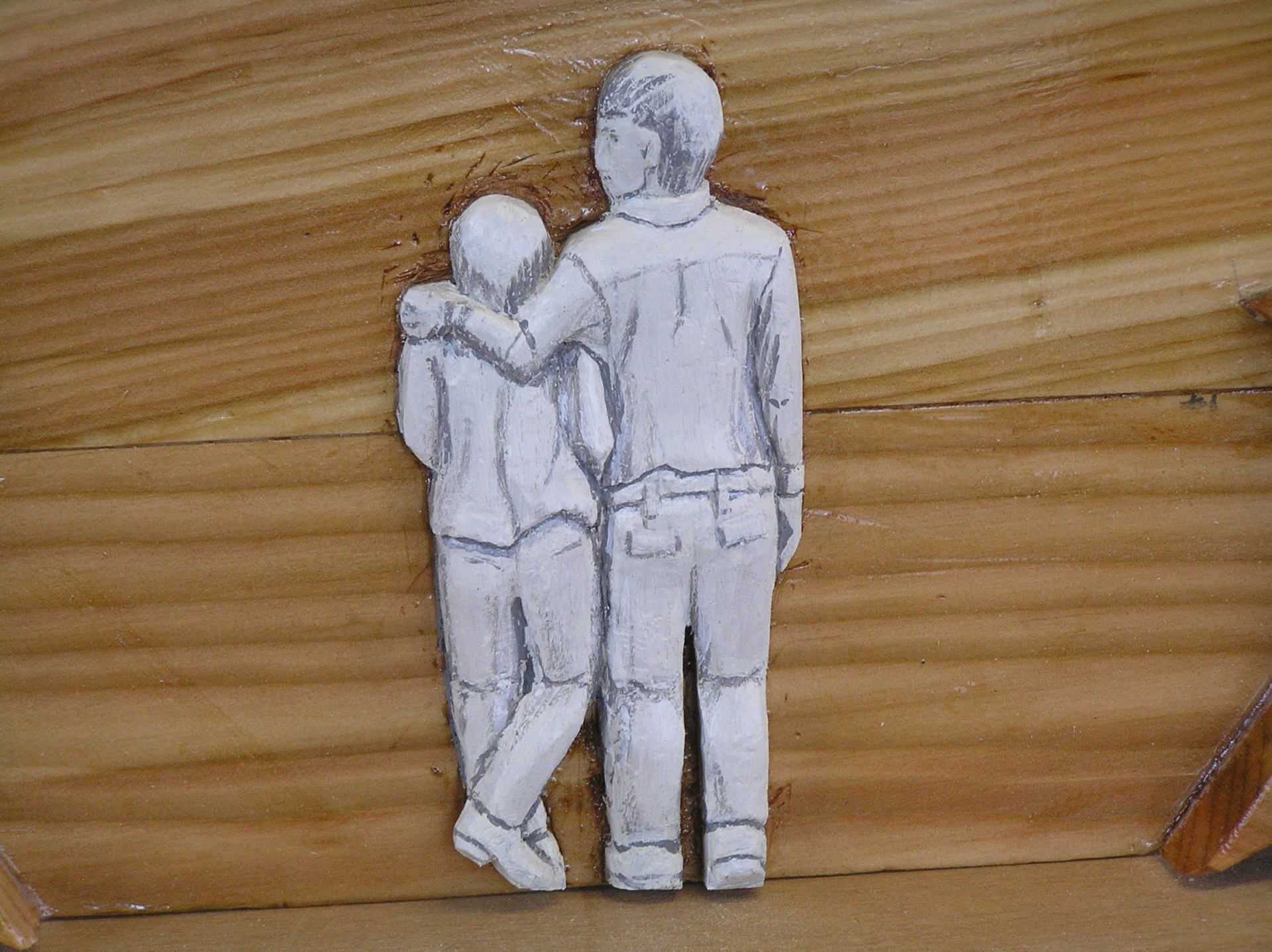 Sculpture for a wooden Ecoi-sign