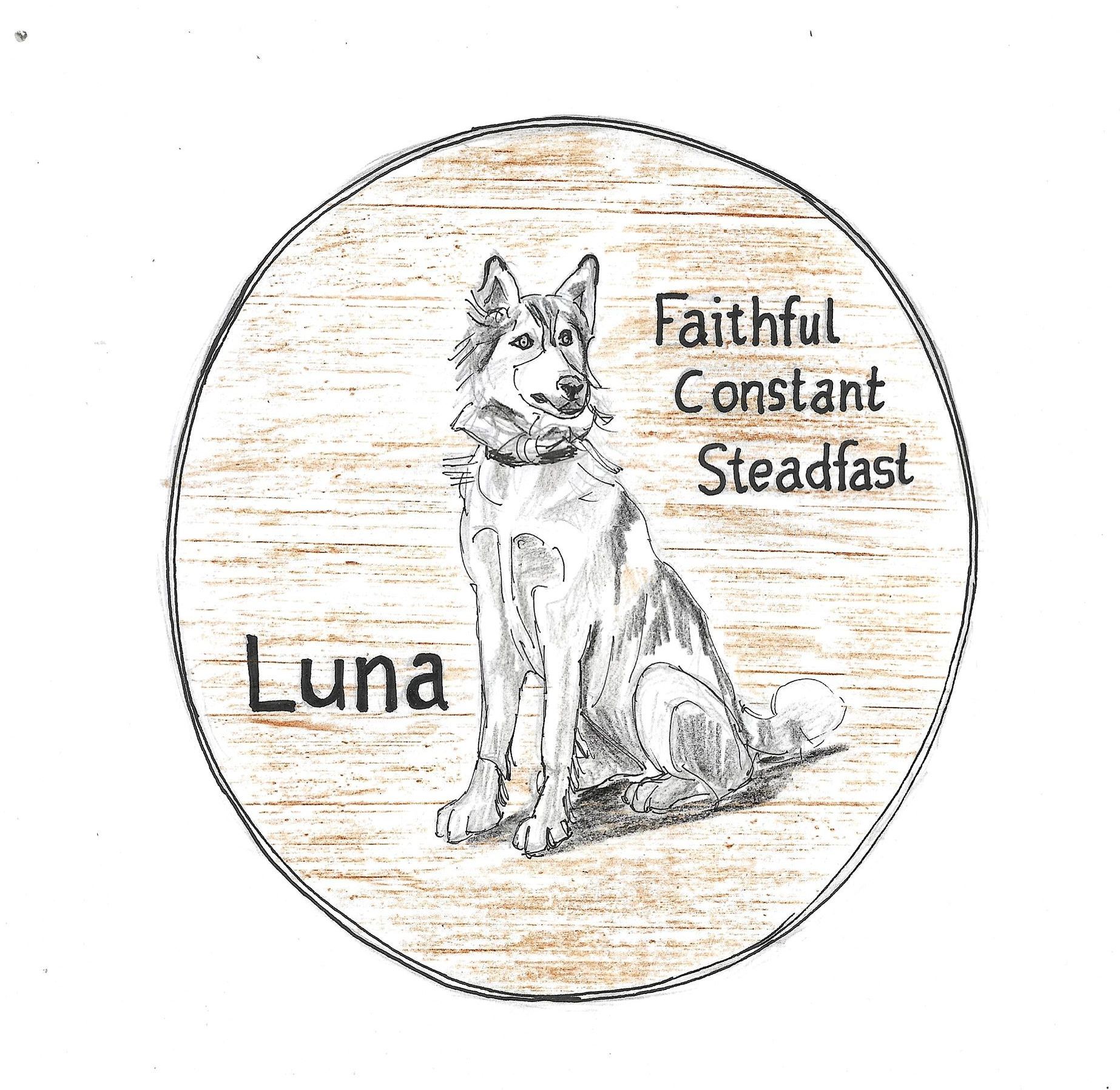 A wooden pet memorial plaque made by Ingrained Culture