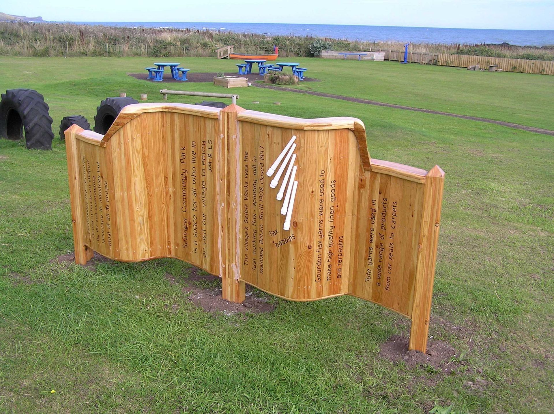 Wooden sustainable Public Art Sculpture made by Ingrained Culture