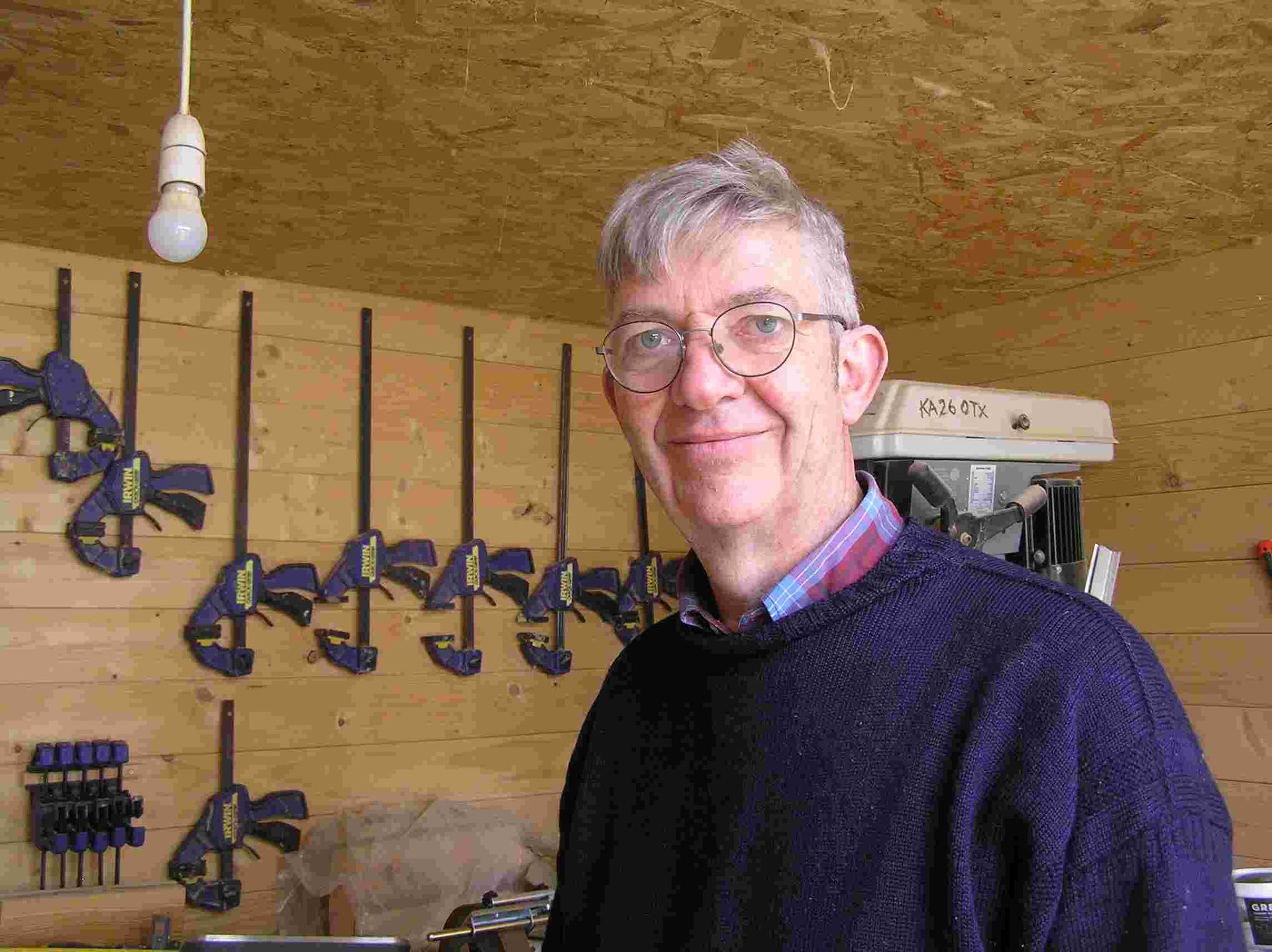 Robert Lawrence, woodcarver & artificer of Ingrained Culture, South Ayrshire Scotland.