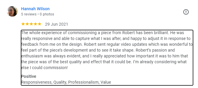 A five star review about Robert of Ingrained Culture 