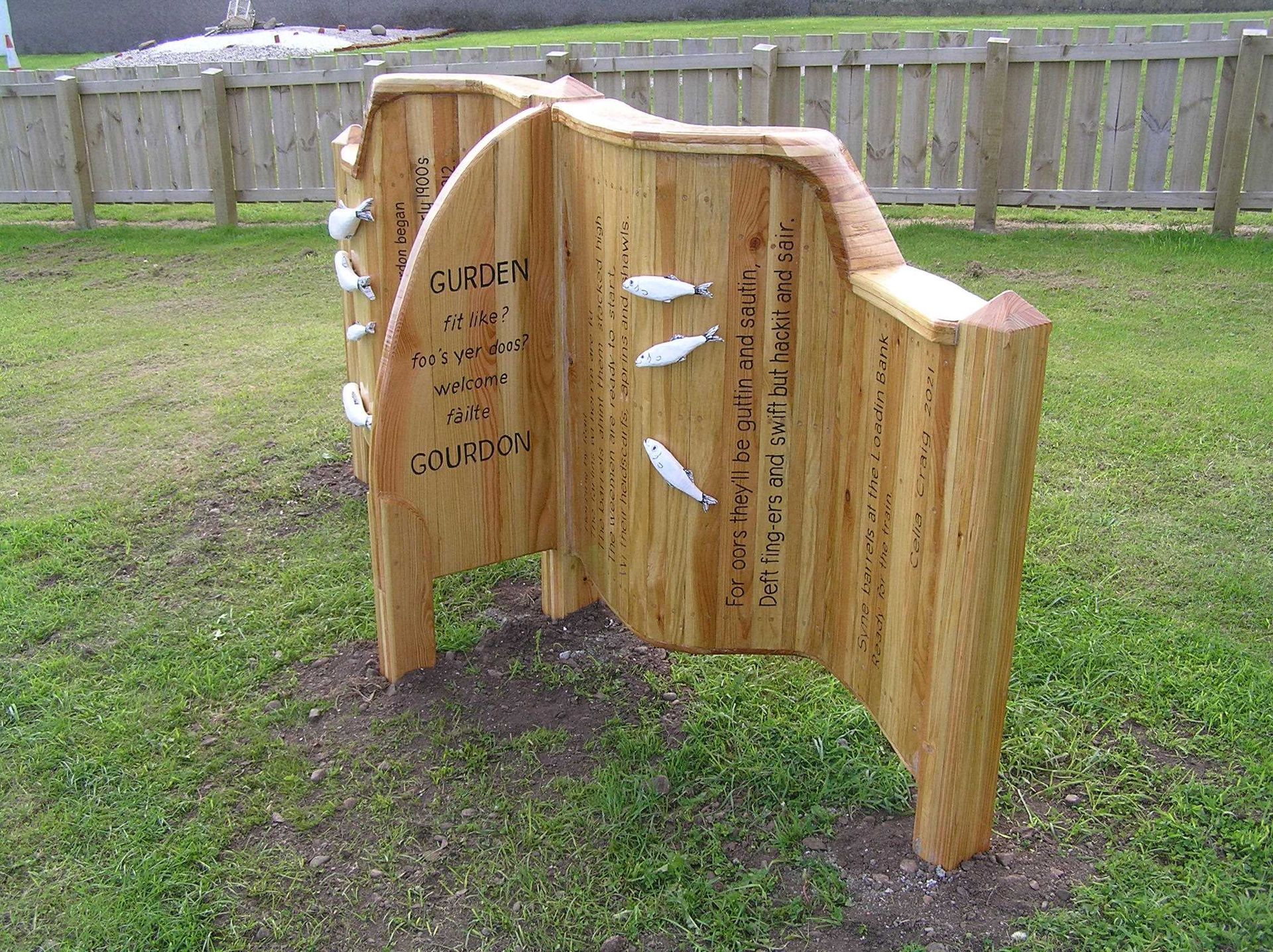 100% legal and sustainable British wooden public sculpture made by Ingrained Culture