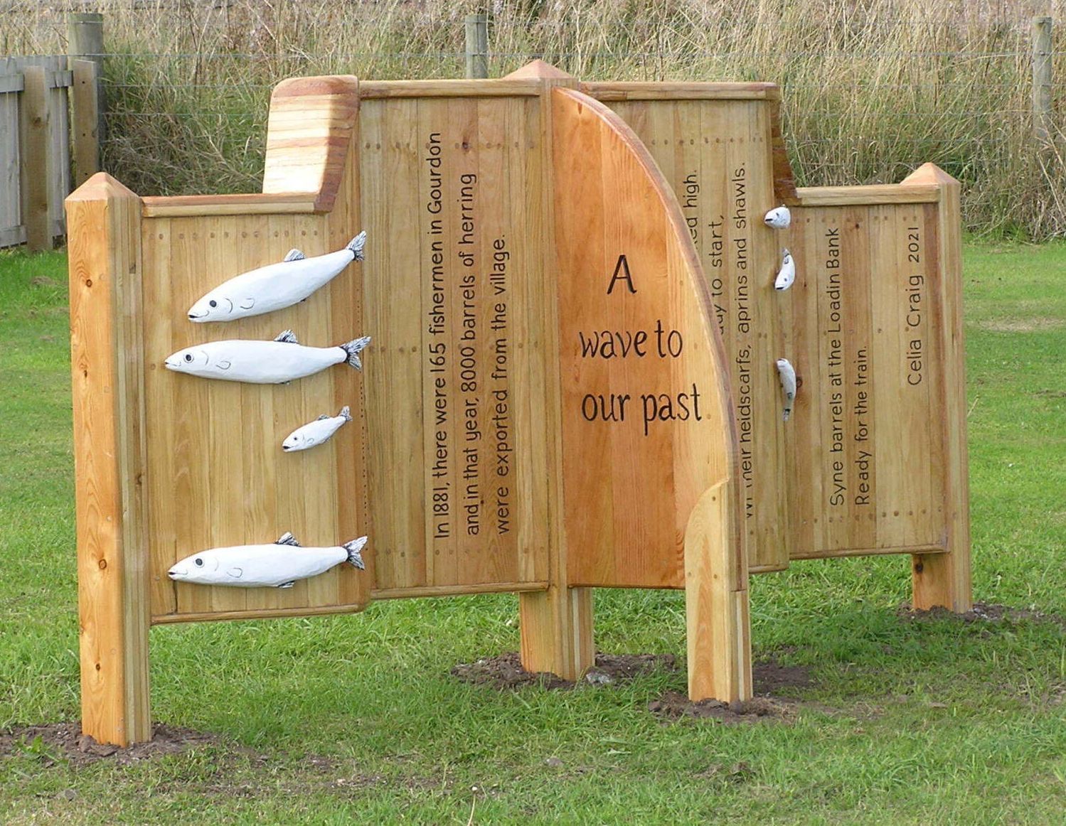 Sustainable, contemporary public art sculpture made by Ingrained Culture