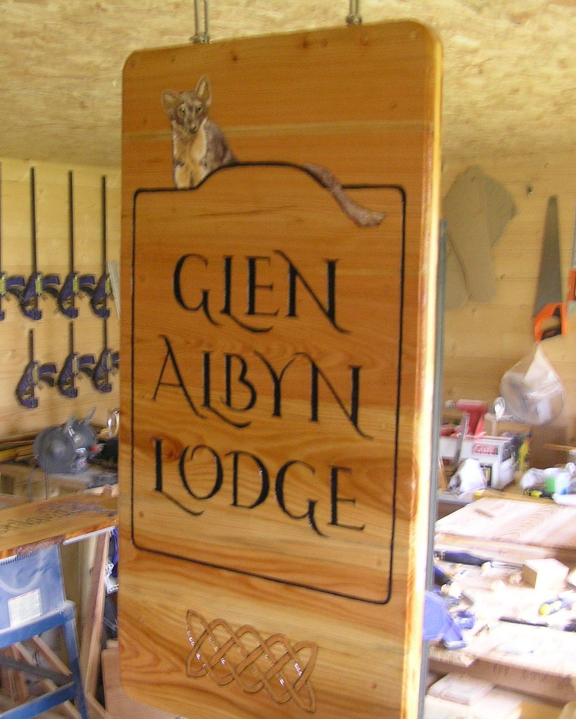 Highly personalised and hand painted wooden house name sign by Ingrained Culture