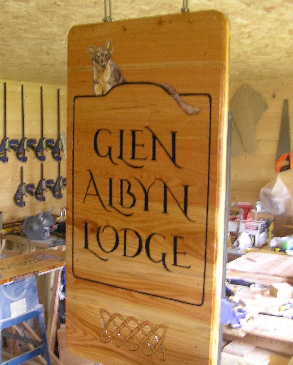 Highly personalised and hand painted wooden house name sign by Ingrained Culture