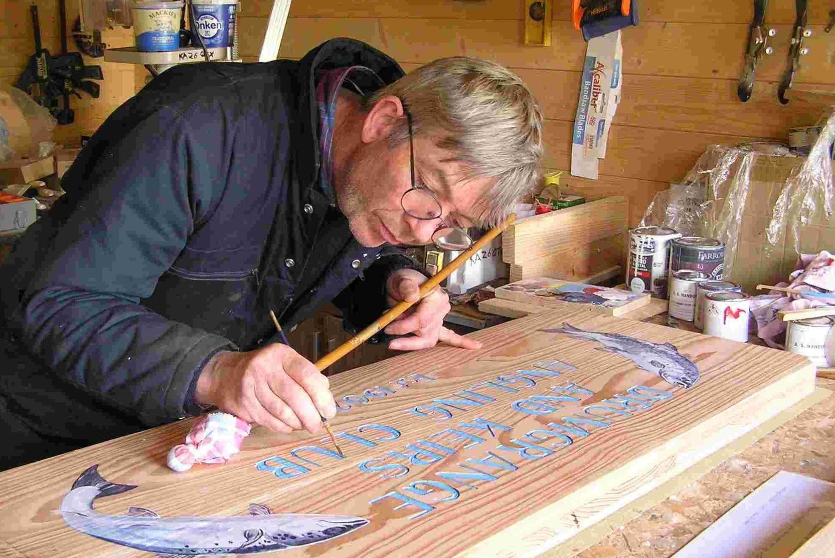 Robert Lawrence woodcarver and artificer. Ingrained Culture.