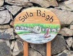 Hand painted marine scene wooden house name sign by Ingrained Culture 