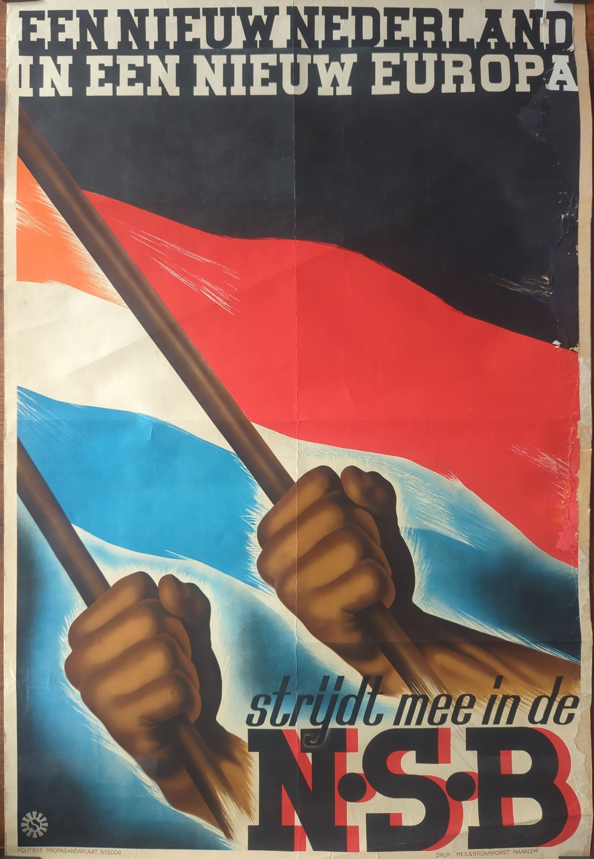 NSB poster een nieuw Nederland in een nieuw Europa