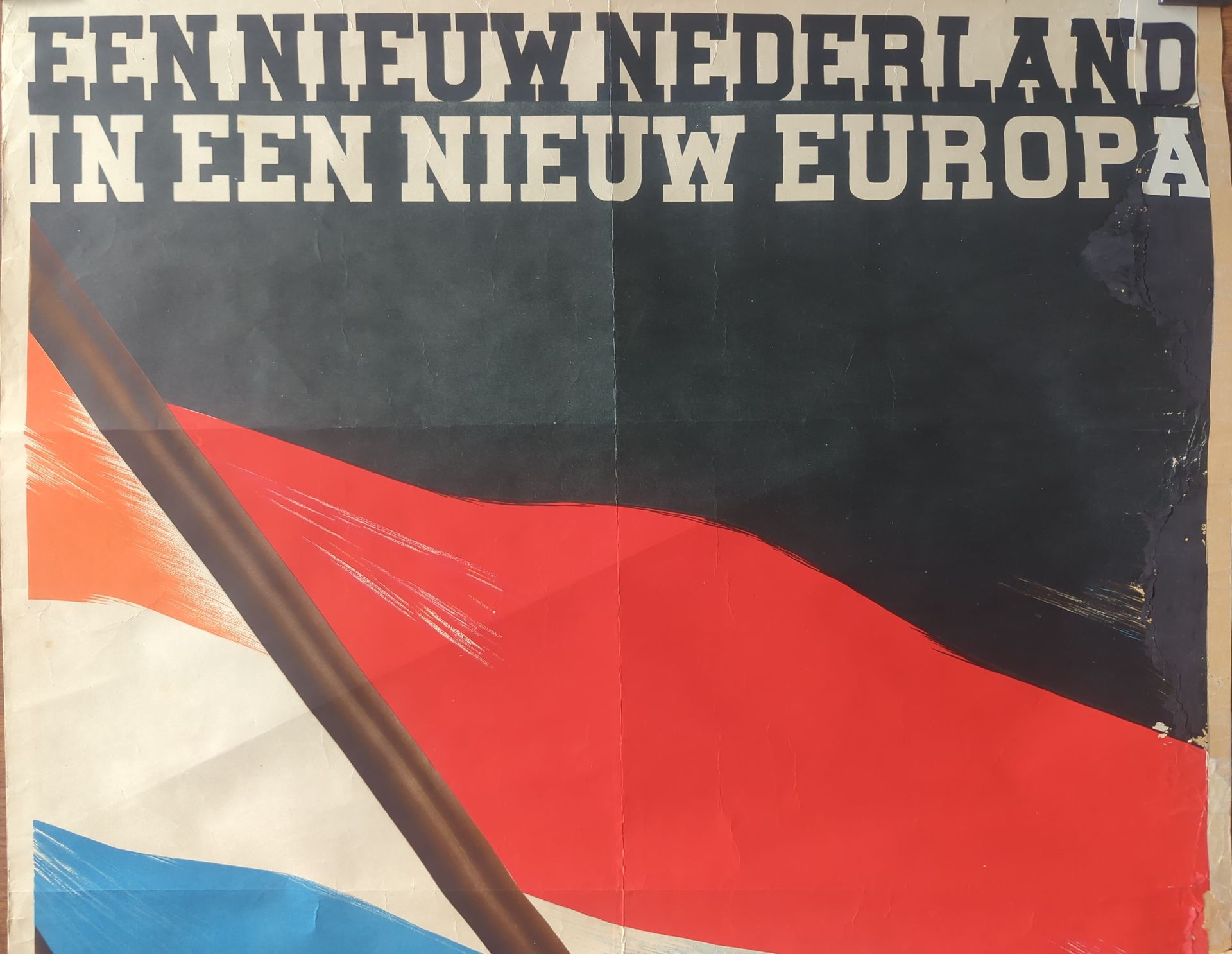 NSB poster een nieuw Nederland in een nieuw Europa