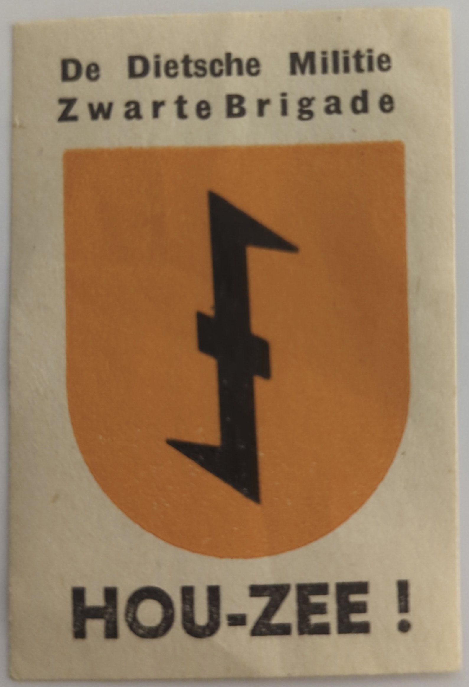 Dietsche Militie – Zwarte Brigade propaganda-zegel