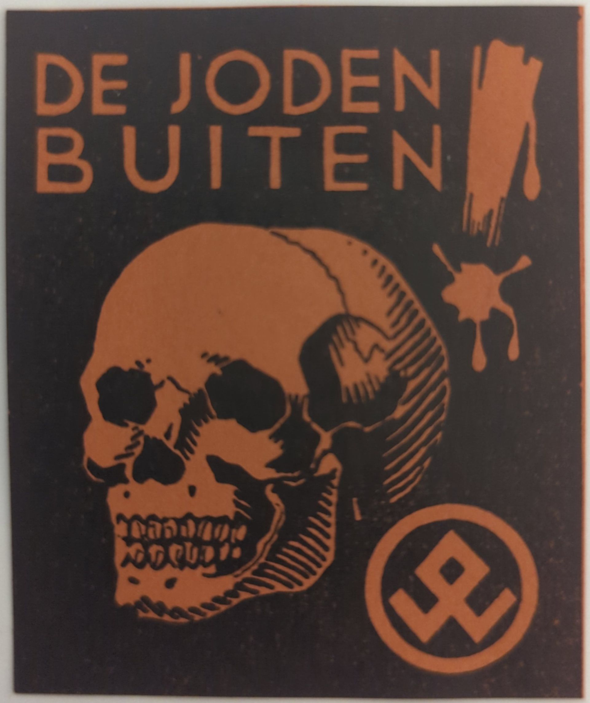 Set van twee Belgische antisemitische propaganda-zegels
