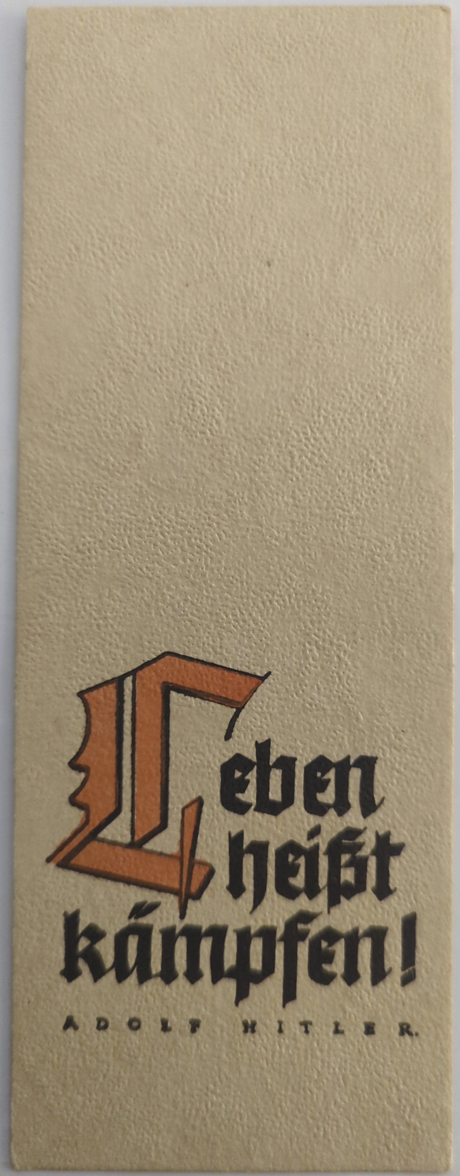 Boekenlegger “Leben heißt kämpfen!”