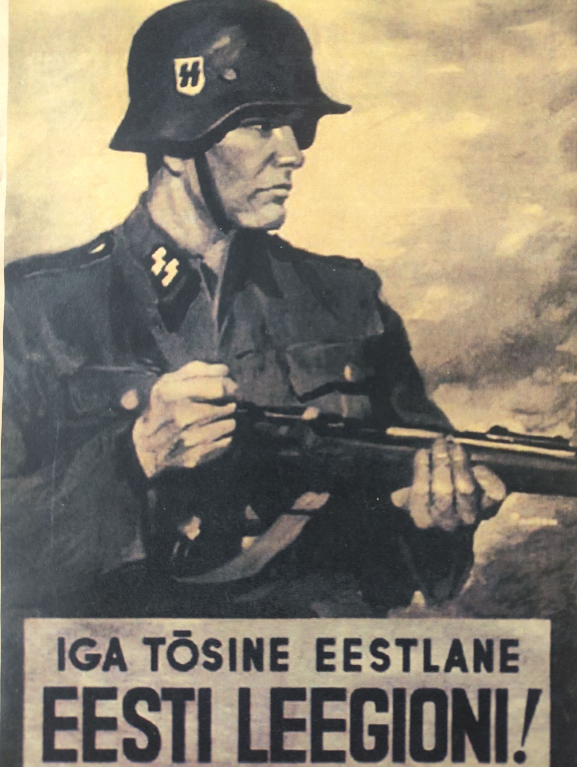 Waffen SS wervings poster Eesti Leegion – Estse Waffen ss wervings affiche