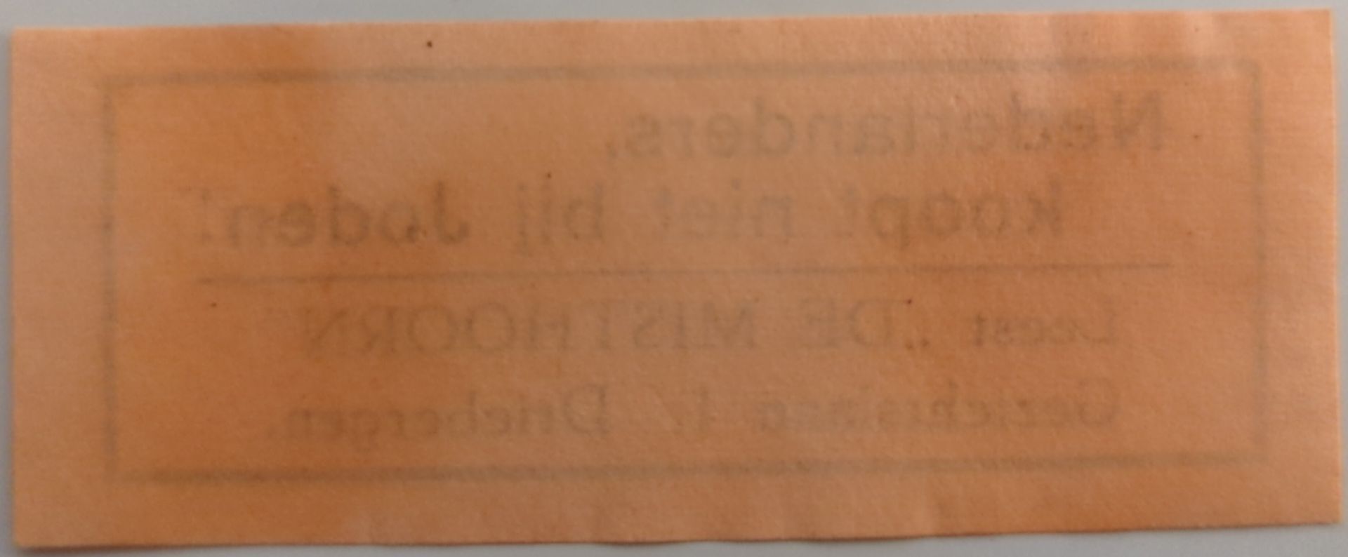 Anti-Joodse oproep – “Nederlanders, koopt niet bij Joden!” – ca. 1941