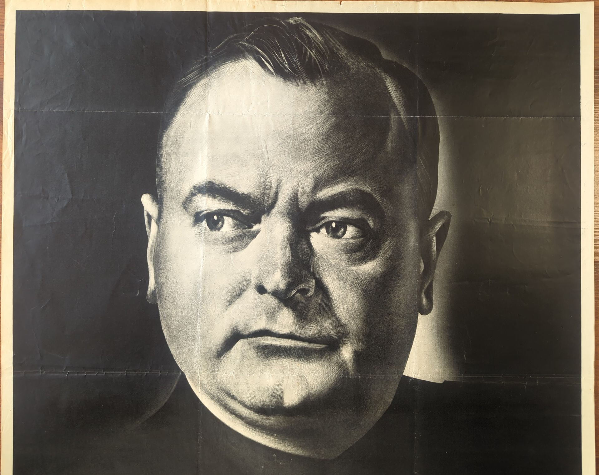 NSB poster Mussert spreekt te Roosendaal