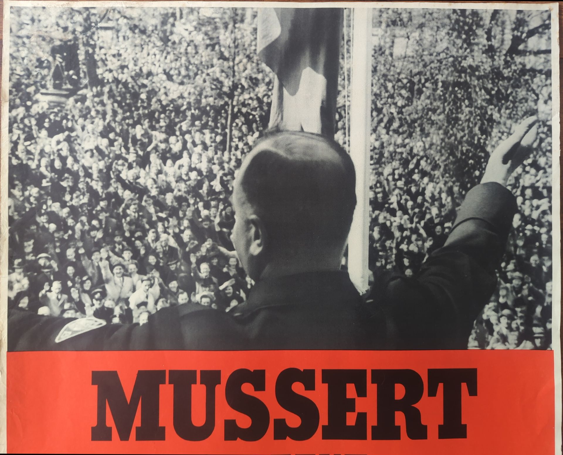 NSB poster Mussert spreekt