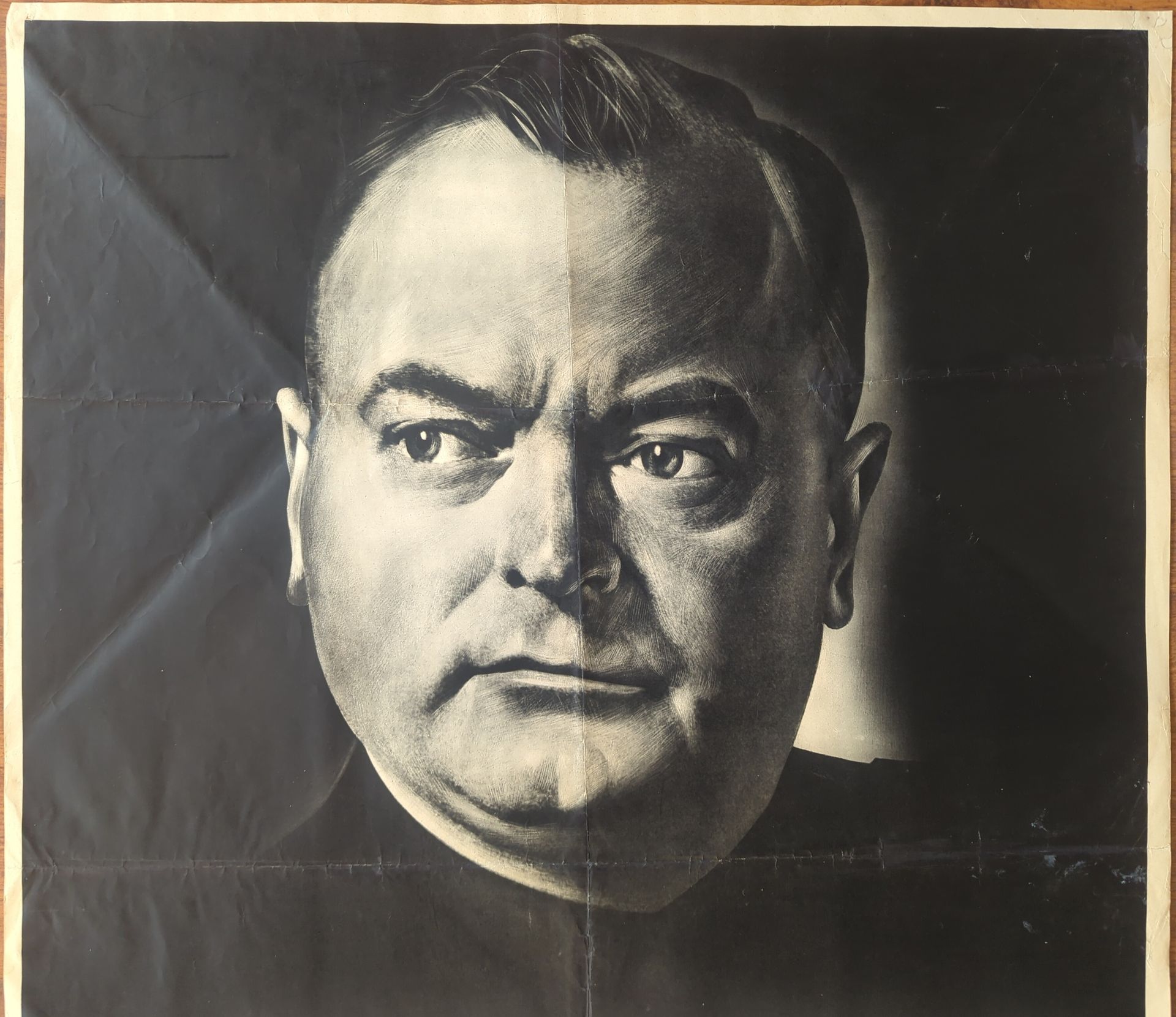 NSB poster Mussert spreekt te Haarlem