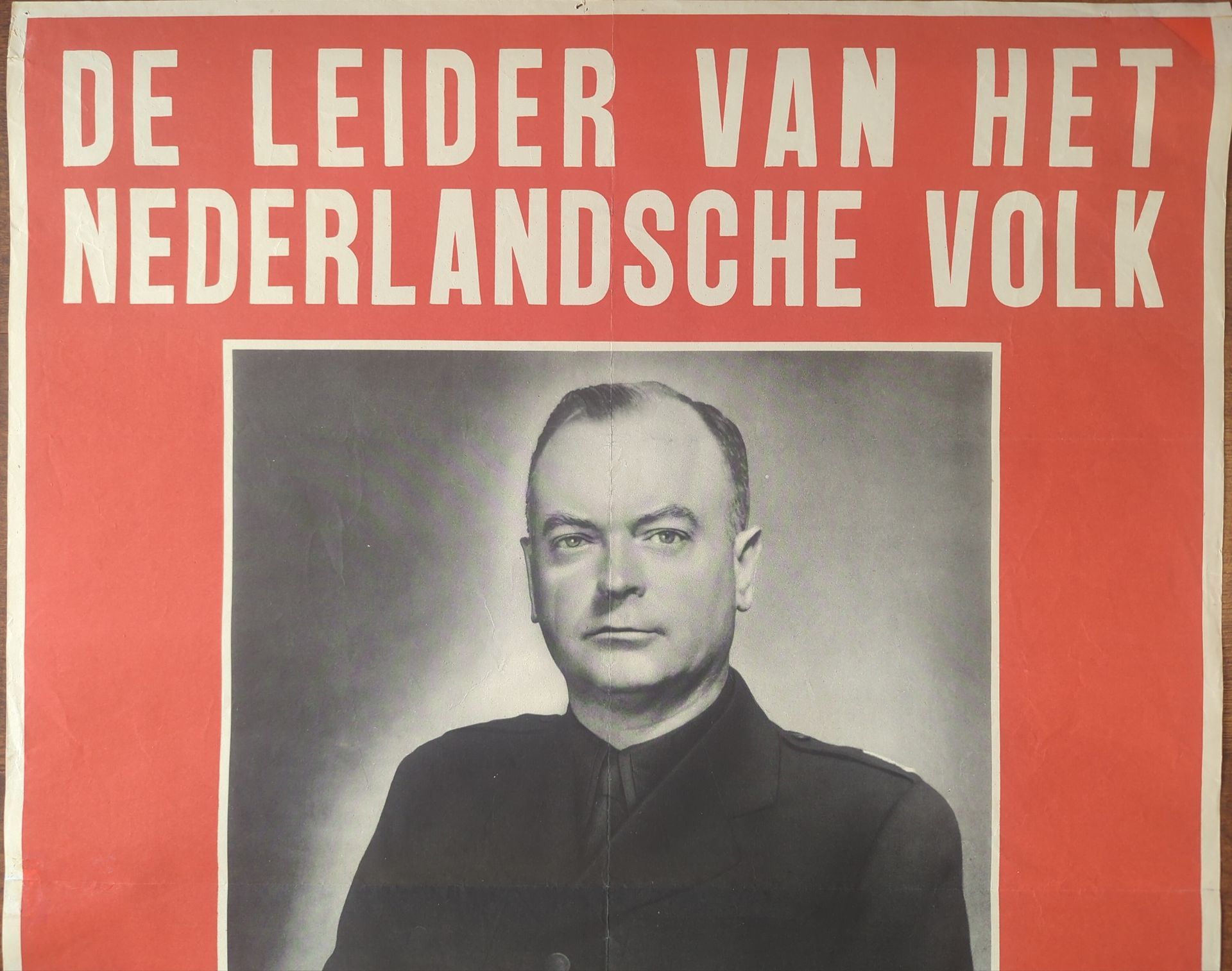 NSB poster Musser De Leider van het Nederlandsche Volk