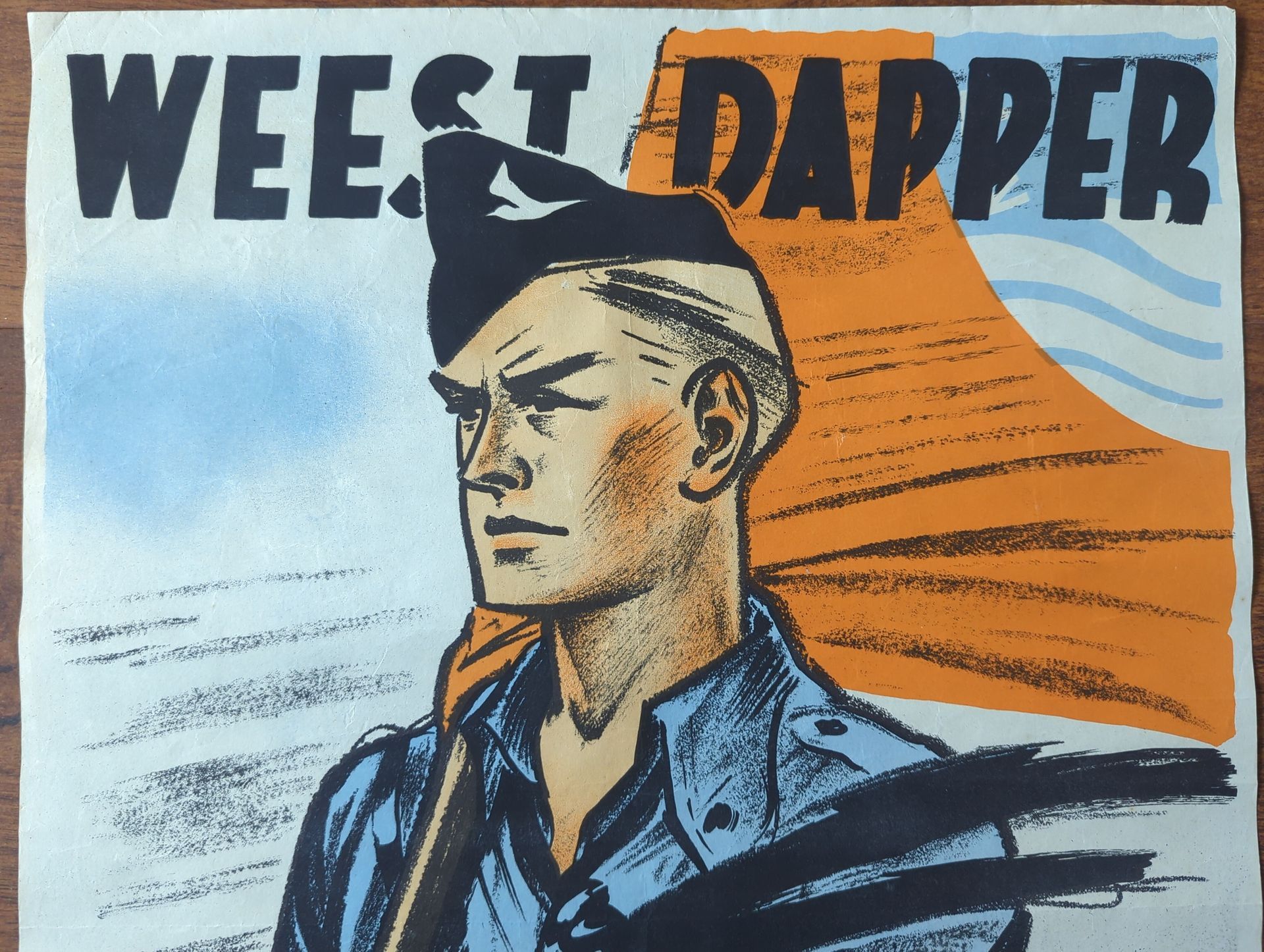 Jeugdstorm‑poster “Weest dapper, wordt stormer”