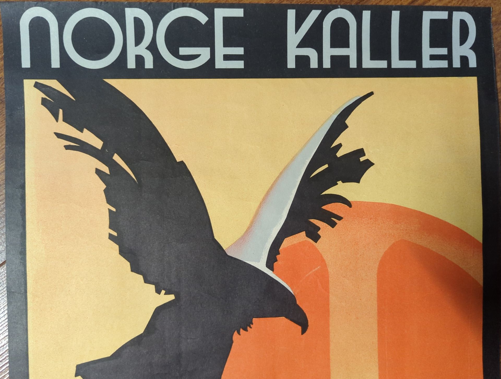 WW2 propagandaposter Norge kaller, Noorwegen 1940–45, origineel exemplaar