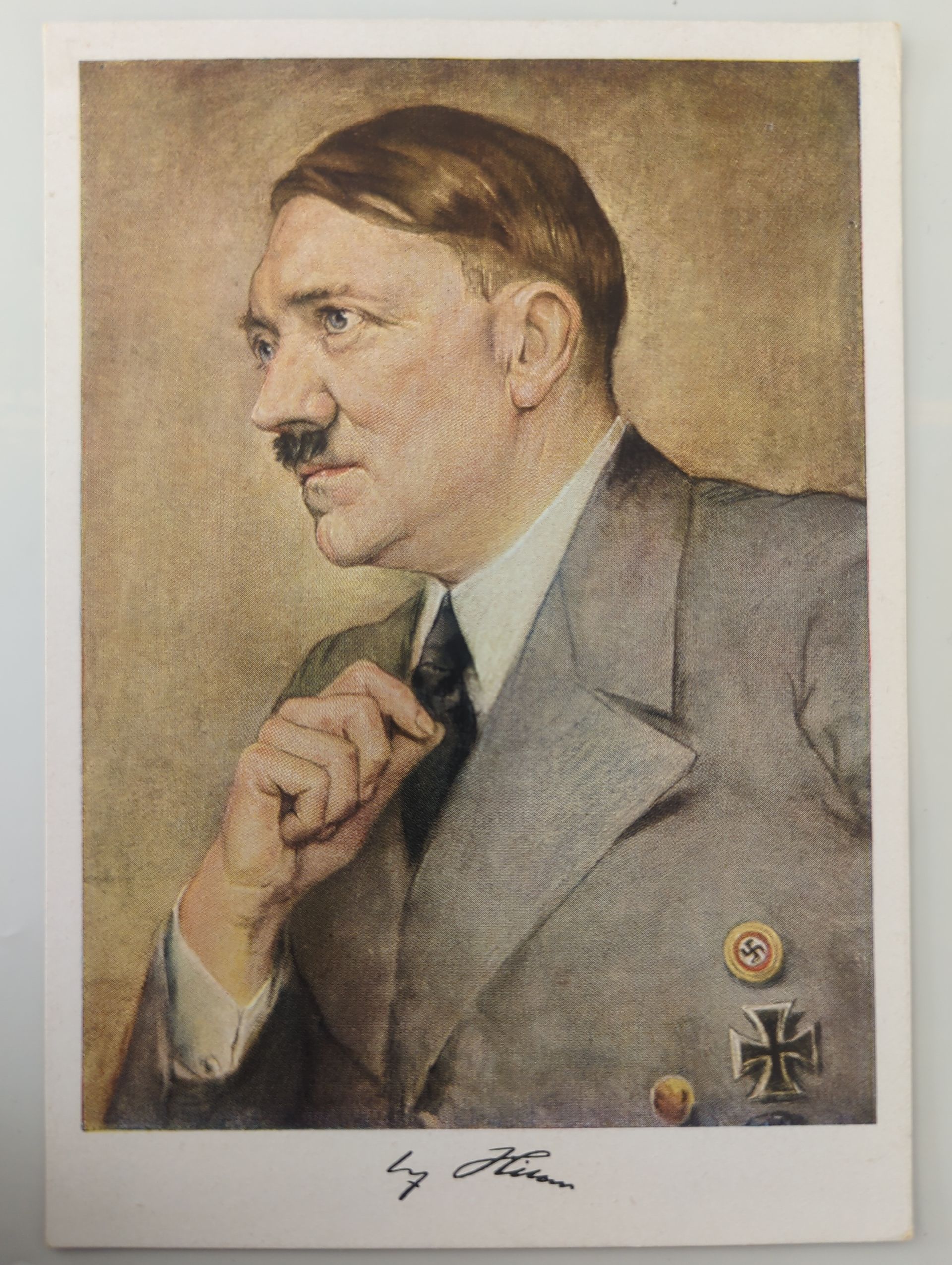 Portretpostkaart adolf hitler