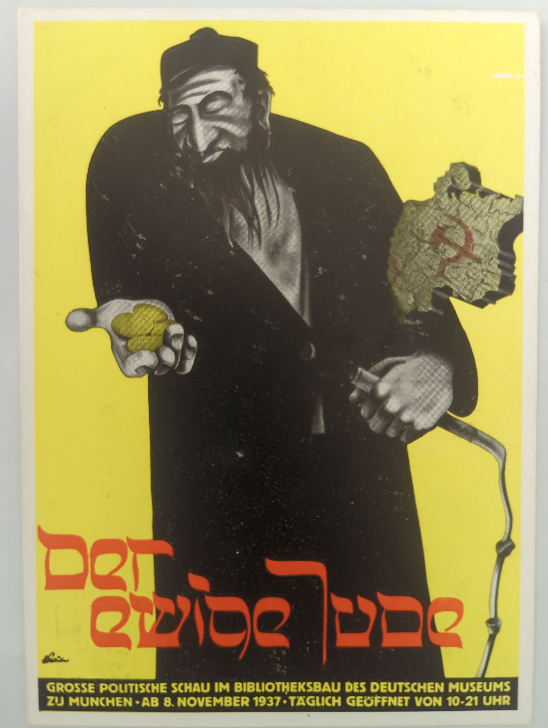 antisemitische postkaart WW2 miitaria origineel