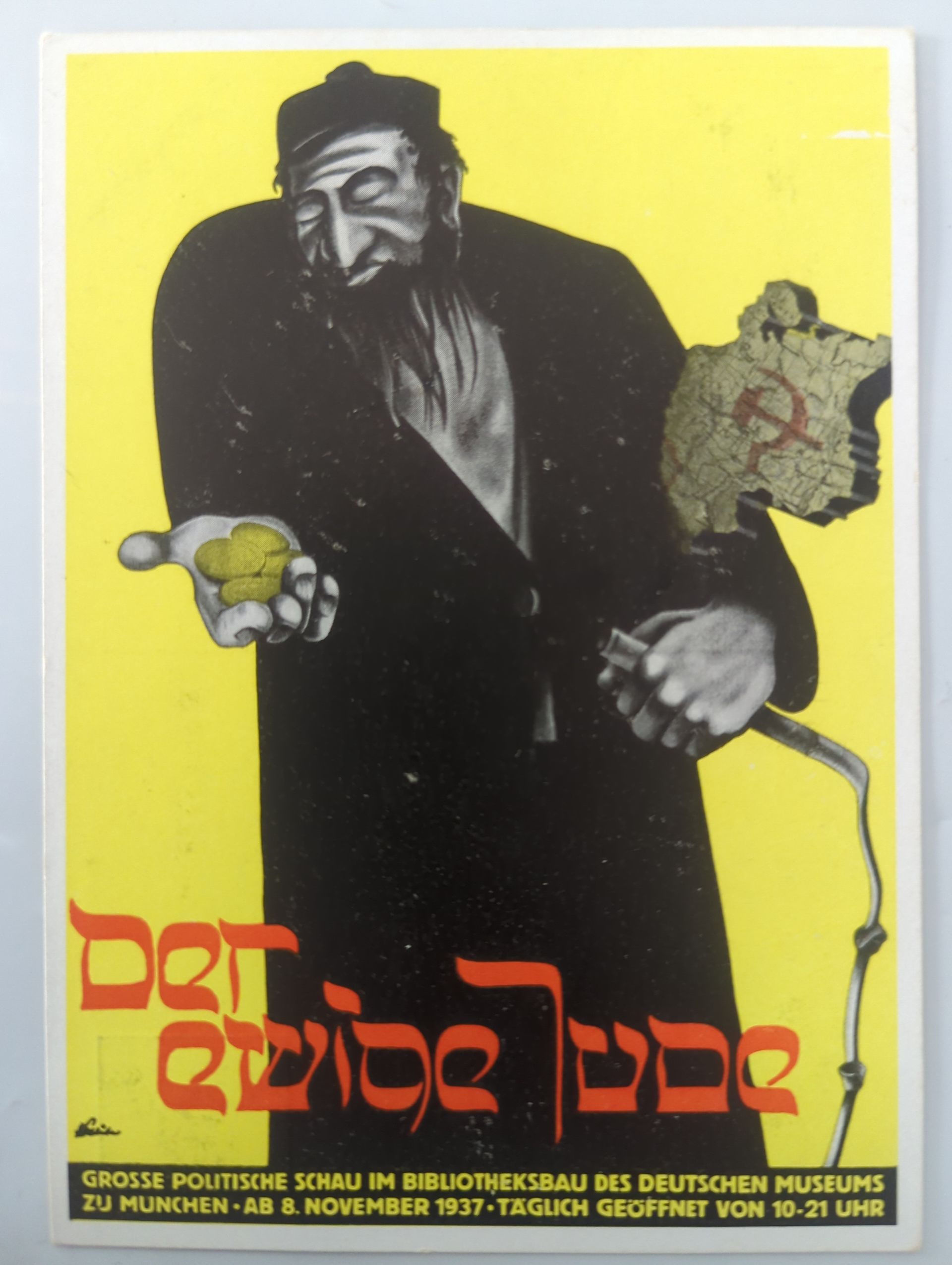 antisemitische postkaart WW2 miitaria origineel