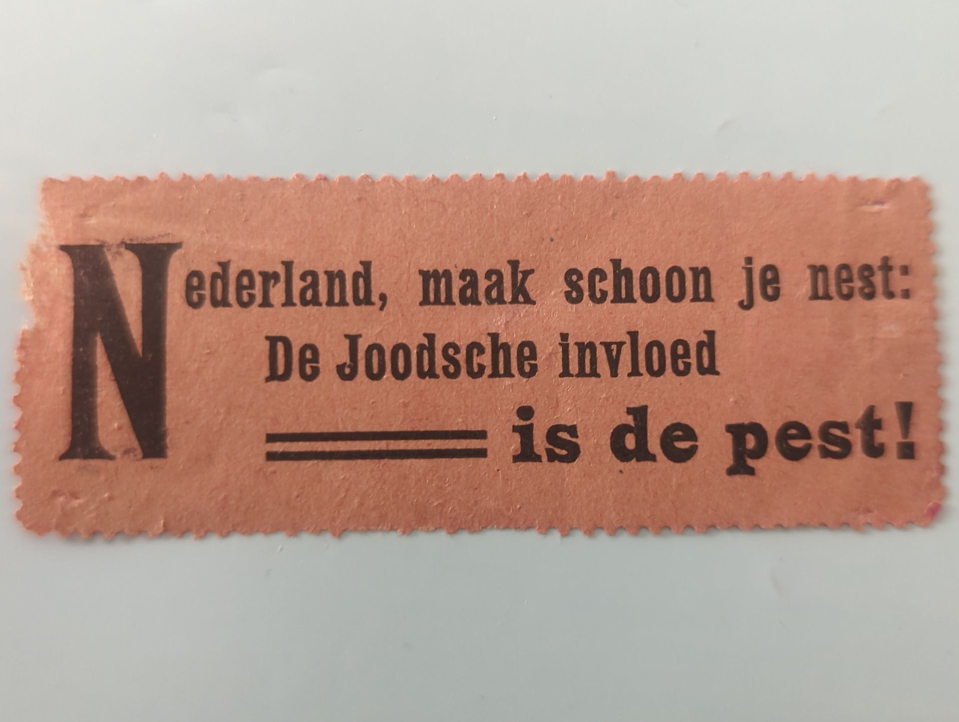 Antisemitisch strooibiljes ww2 origineel militaria