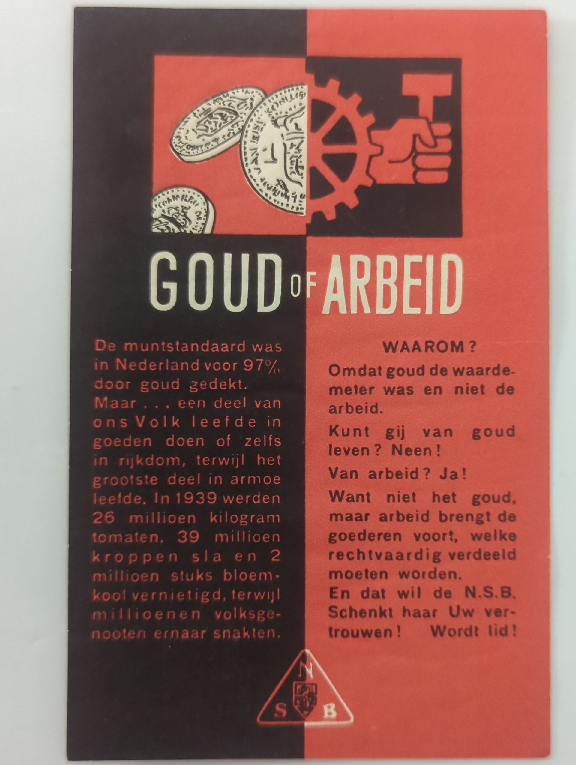 NSB propaganda militaria origineel WW2